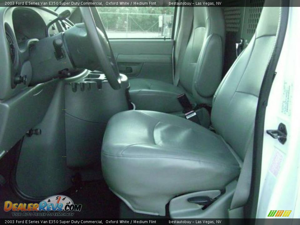 2003 Ford E Series Van E350 Super Duty Commercial Oxford White / Medium Flint Photo #25
