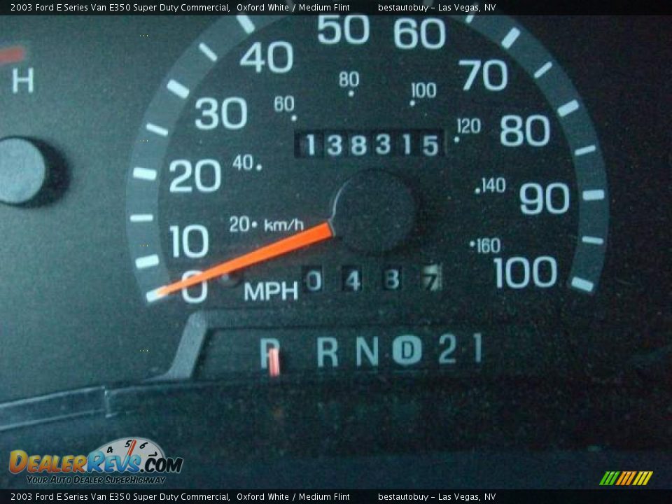 2003 Ford E Series Van E350 Super Duty Commercial Oxford White / Medium Flint Photo #28