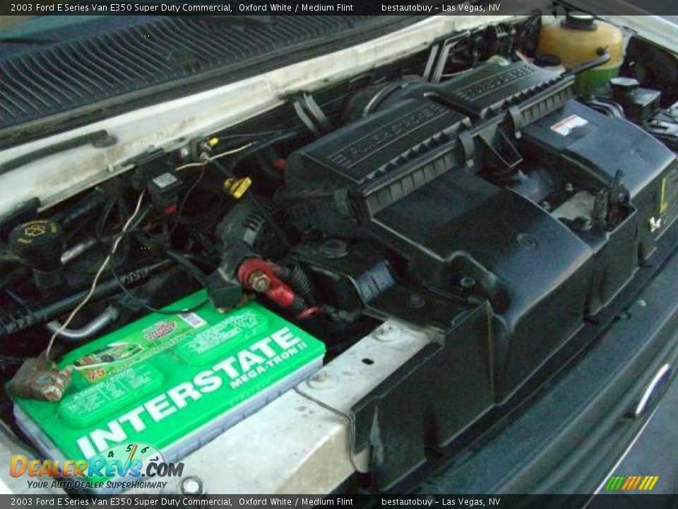 2003 Ford E Series Van E350 Super Duty Commercial Oxford White / Medium Flint Photo #31