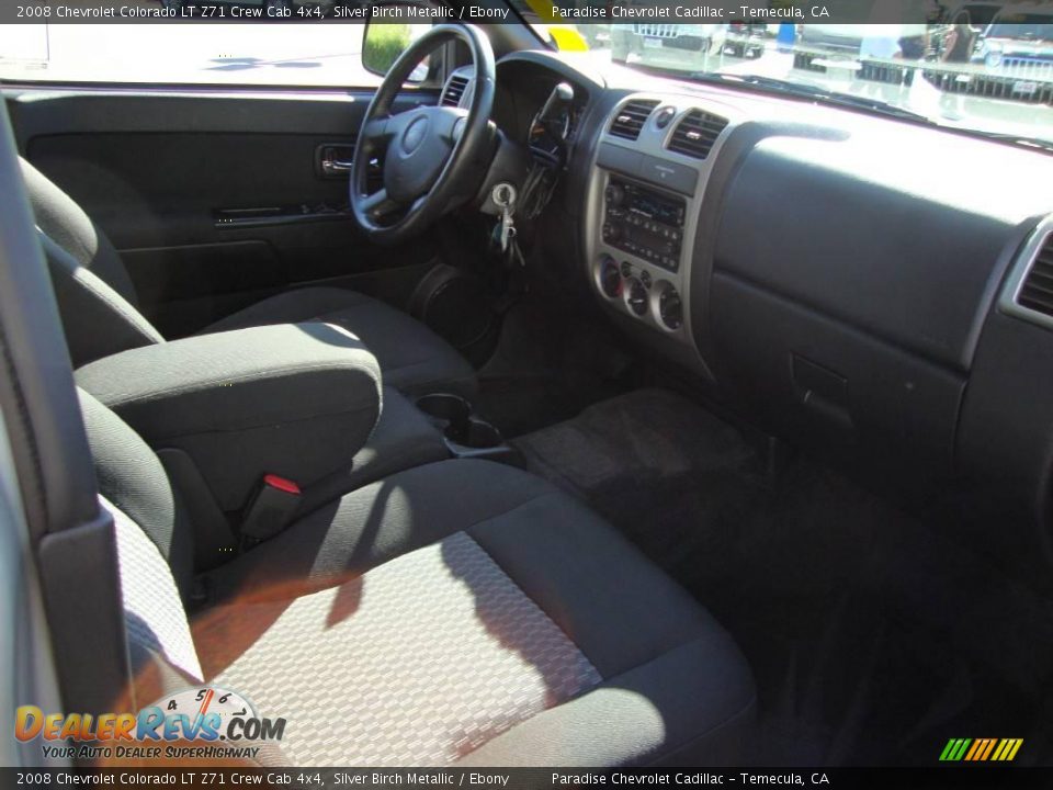 2008 Chevrolet Colorado LT Z71 Crew Cab 4x4 Silver Birch Metallic / Ebony Photo #12