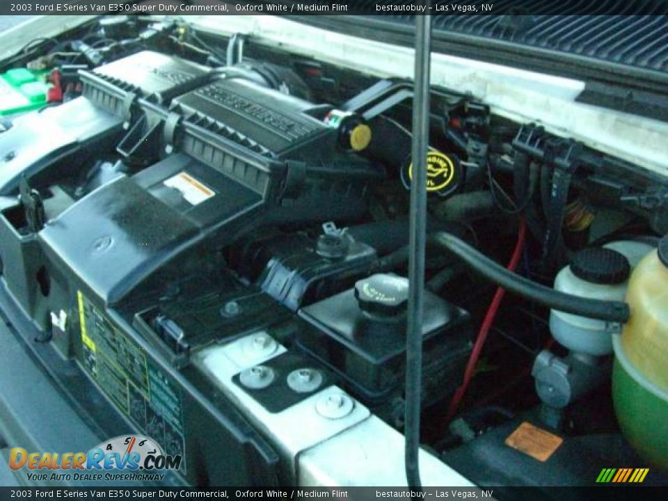 2003 Ford E Series Van E350 Super Duty Commercial Oxford White / Medium Flint Photo #35