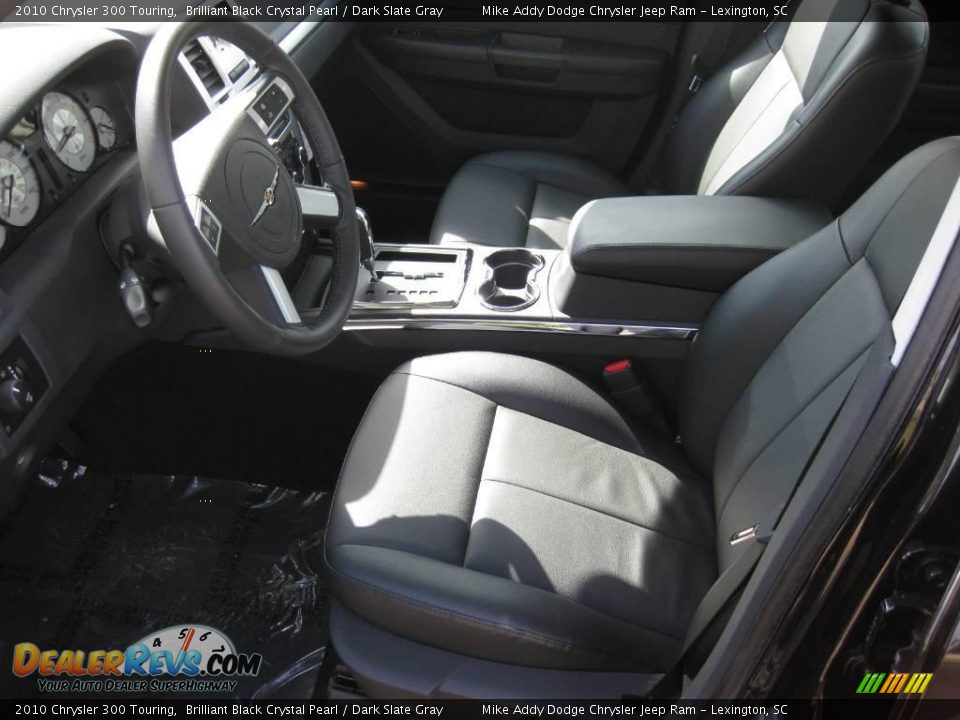 2010 Chrysler 300 Touring Brilliant Black Crystal Pearl / Dark Slate Gray Photo #8