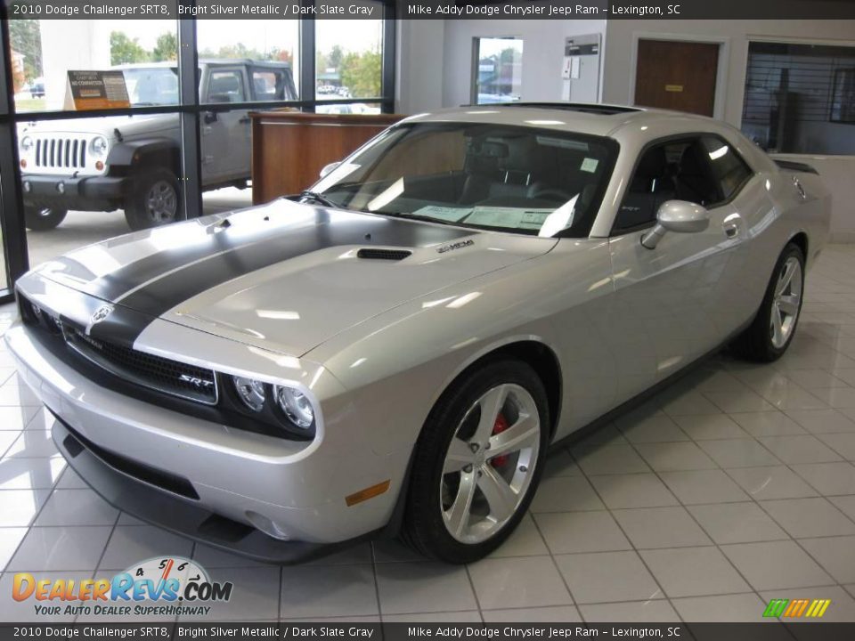 2010 Dodge Challenger SRT8 Bright Silver Metallic / Dark Slate Gray Photo #2
