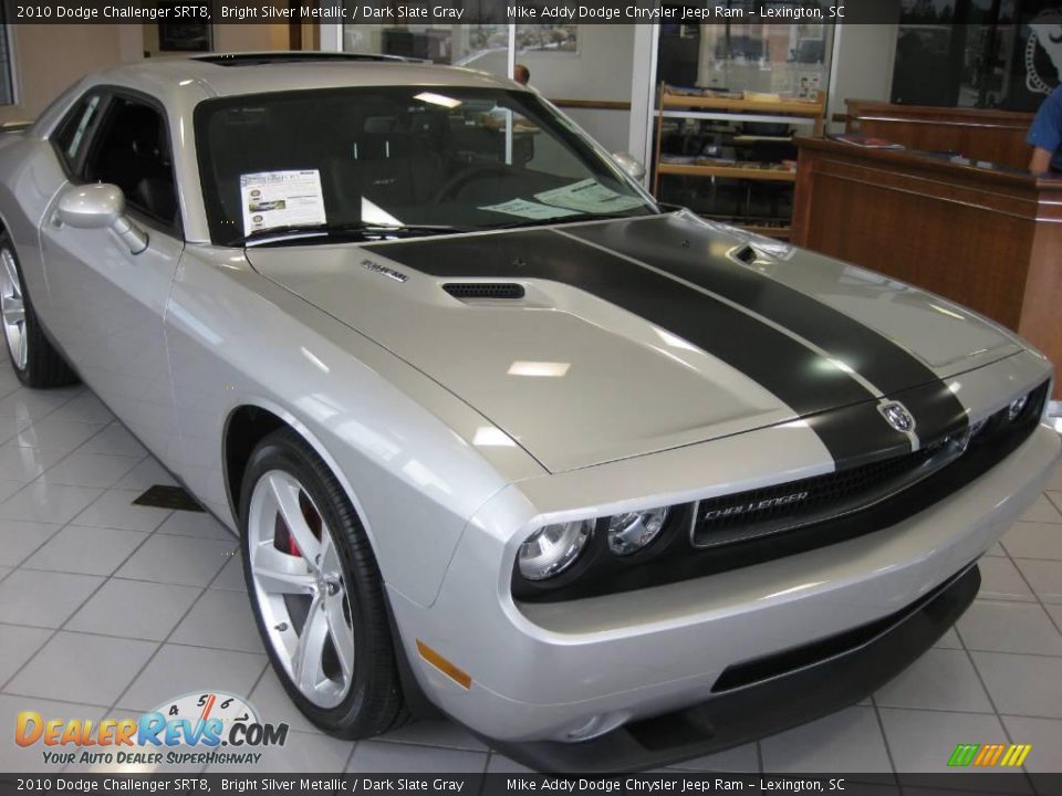 2010 Dodge Challenger SRT8 Bright Silver Metallic / Dark Slate Gray Photo #4