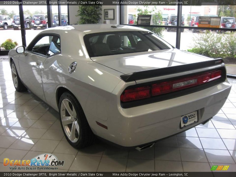 2010 Dodge Challenger SRT8 Bright Silver Metallic / Dark Slate Gray Photo #9