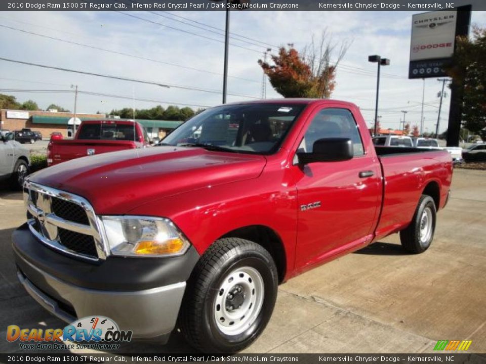 2010 Dodge Ram 1500 ST Regular Cab Inferno Red Crystal Pearl / Dark Slate/Medium Graystone Photo #1