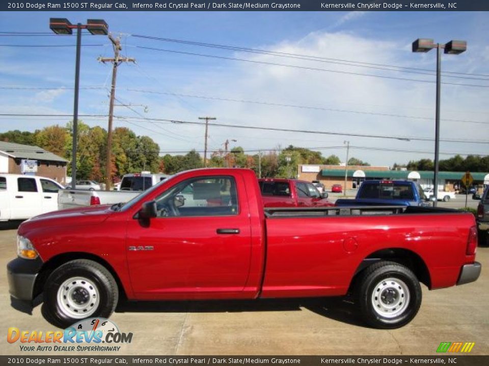 2010 Dodge Ram 1500 ST Regular Cab Inferno Red Crystal Pearl / Dark Slate/Medium Graystone Photo #2