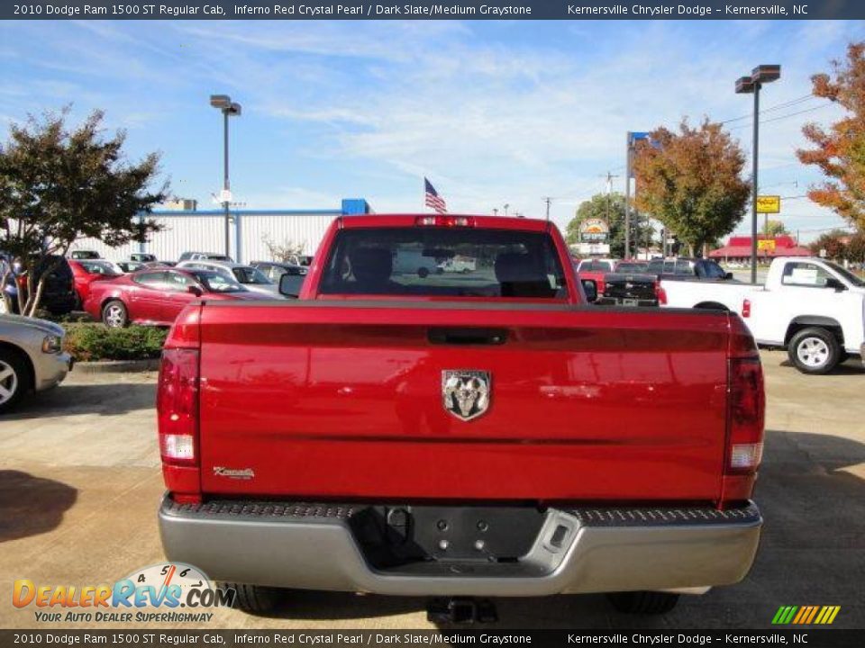 2010 Dodge Ram 1500 ST Regular Cab Inferno Red Crystal Pearl / Dark Slate/Medium Graystone Photo #4