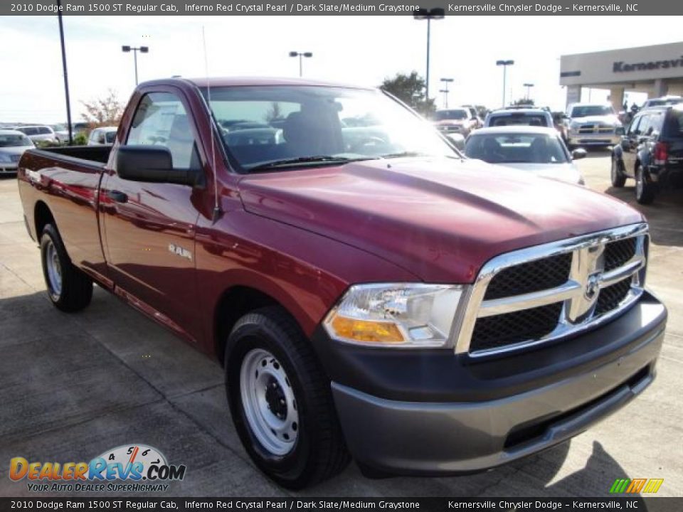2010 Dodge Ram 1500 ST Regular Cab Inferno Red Crystal Pearl / Dark Slate/Medium Graystone Photo #7