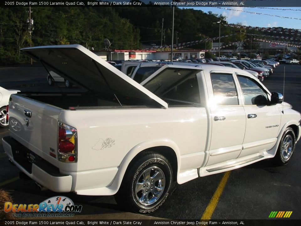 2005 Dodge Ram 1500 Laramie Quad Cab Bright White / Dark Slate Gray Photo #2