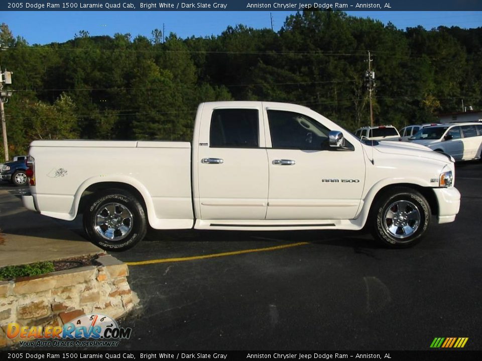 2005 Dodge Ram 1500 Laramie Quad Cab Bright White / Dark Slate Gray Photo #21