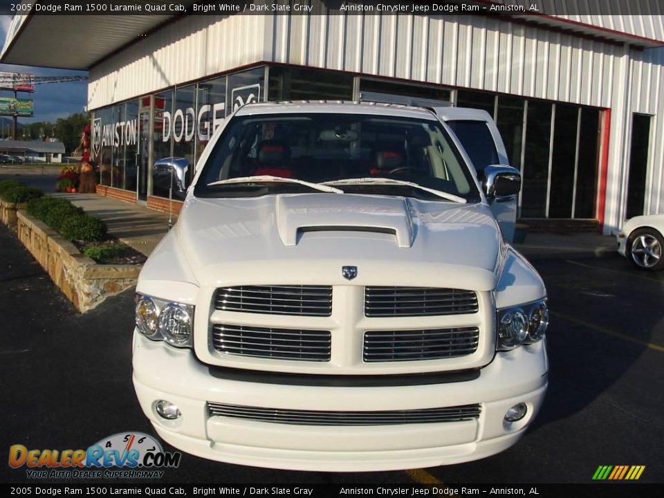 2005 Dodge Ram 1500 Laramie Quad Cab Bright White / Dark Slate Gray Photo #24