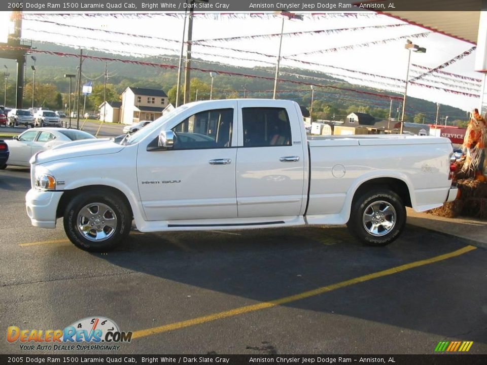 2005 Dodge Ram 1500 Laramie Quad Cab Bright White / Dark Slate Gray Photo #25