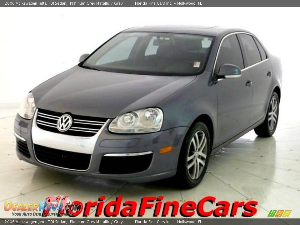 2006 Volkswagen Jetta TDI Sedan Platinum Grey Metallic / Grey Photo #1