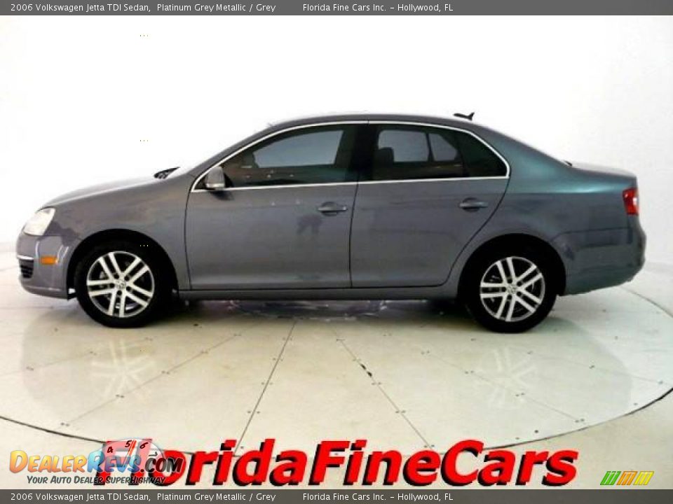 2006 Volkswagen Jetta TDI Sedan Platinum Grey Metallic / Grey Photo #3