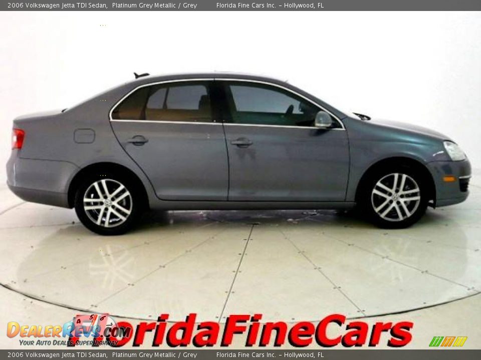 2006 Volkswagen Jetta TDI Sedan Platinum Grey Metallic / Grey Photo #4