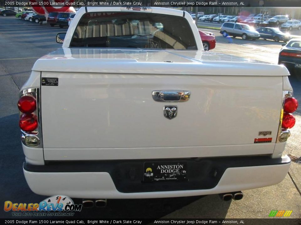 2005 Dodge Ram 1500 Laramie Quad Cab Bright White / Dark Slate Gray Photo #29
