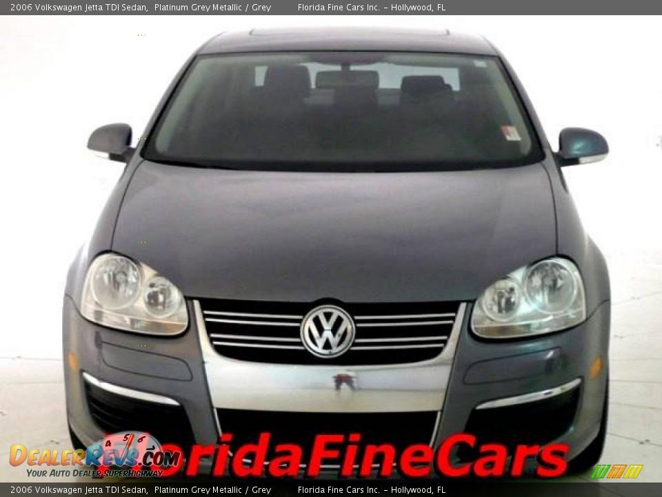 2006 Volkswagen Jetta TDI Sedan Platinum Grey Metallic / Grey Photo #5