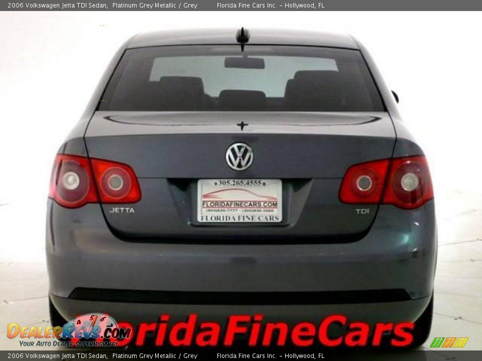 2006 Volkswagen Jetta TDI Sedan Platinum Grey Metallic / Grey Photo #6