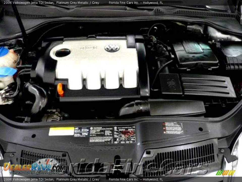 2006 Volkswagen Jetta TDI Sedan Platinum Grey Metallic / Grey Photo #9