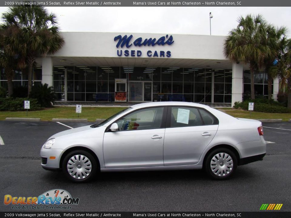 2009 Volkswagen Jetta S Sedan Reflex Silver Metallic / Anthracite Photo #1