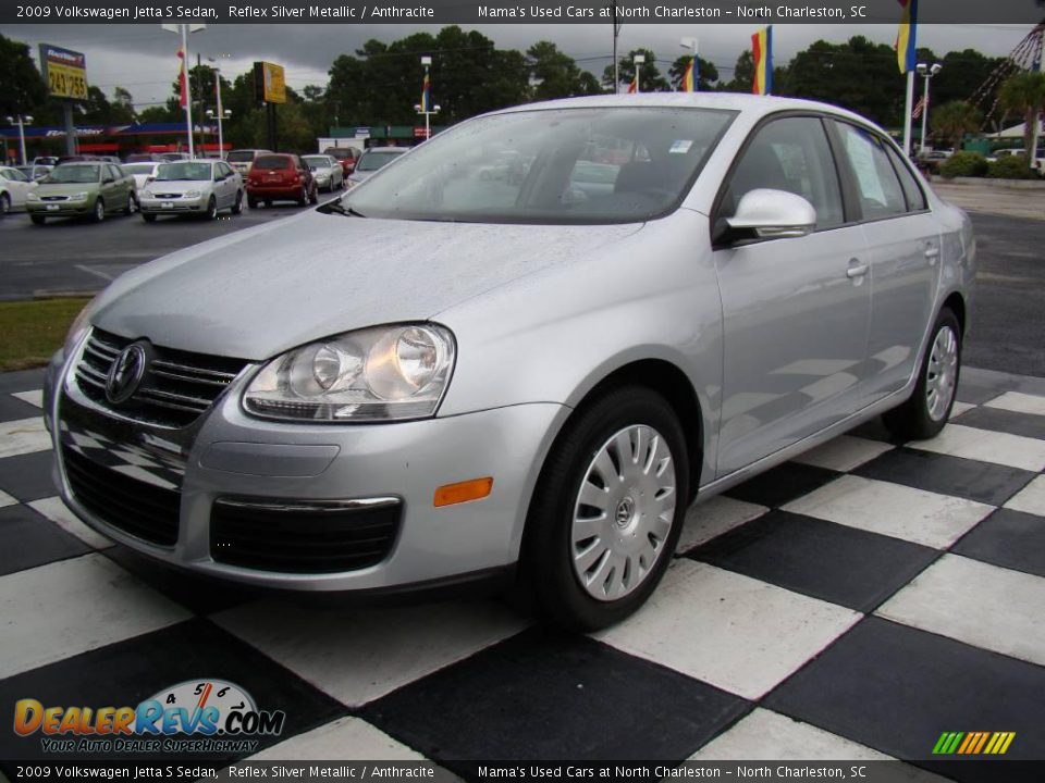 2009 Volkswagen Jetta S Sedan Reflex Silver Metallic / Anthracite Photo #2