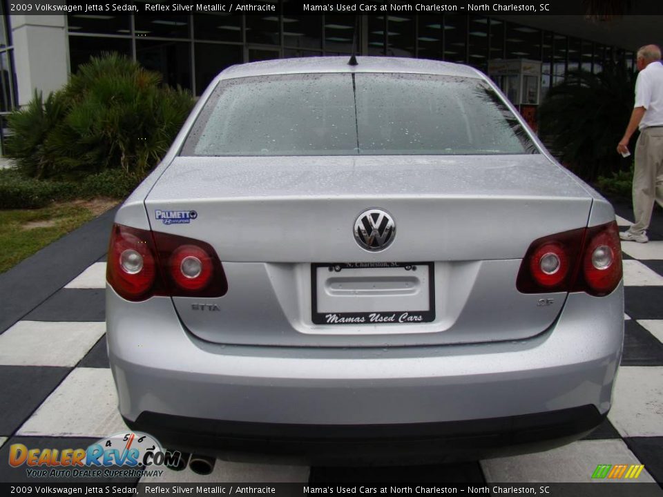2009 Volkswagen Jetta S Sedan Reflex Silver Metallic / Anthracite Photo #7