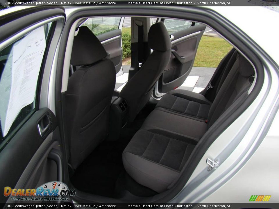 2009 Volkswagen Jetta S Sedan Reflex Silver Metallic / Anthracite Photo #10