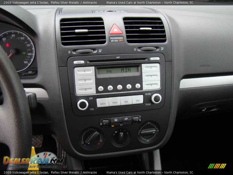 2009 Volkswagen Jetta S Sedan Reflex Silver Metallic / Anthracite Photo #15
