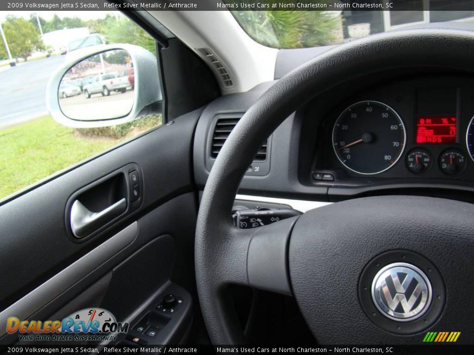 2009 Volkswagen Jetta S Sedan Reflex Silver Metallic / Anthracite Photo #16