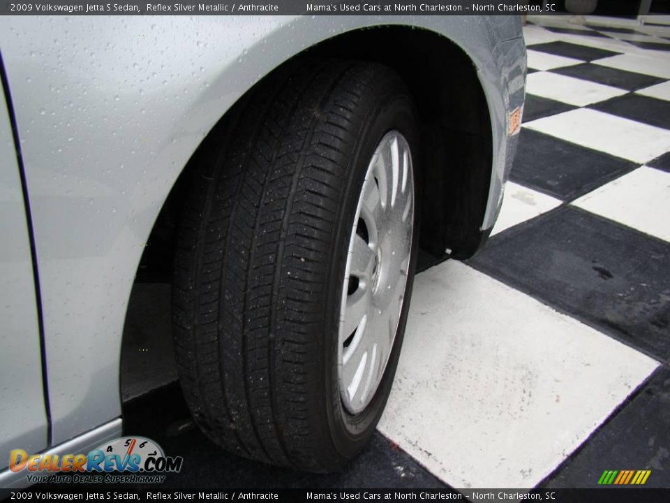 2009 Volkswagen Jetta S Sedan Reflex Silver Metallic / Anthracite Photo #20