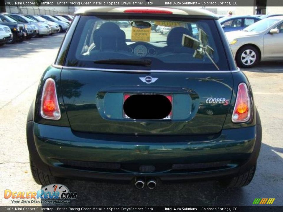 2005 Mini Cooper S Hardtop British Racing Green Metallic / Space Grey/Panther Black Photo #7