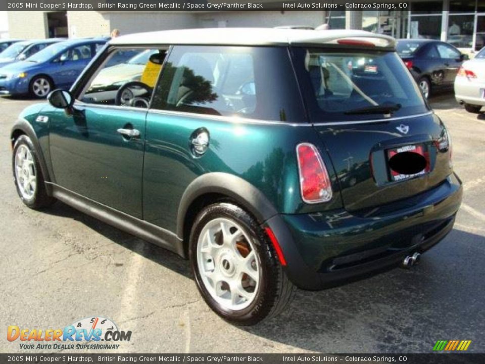 2005 Mini Cooper S Hardtop British Racing Green Metallic / Space Grey/Panther Black Photo #8