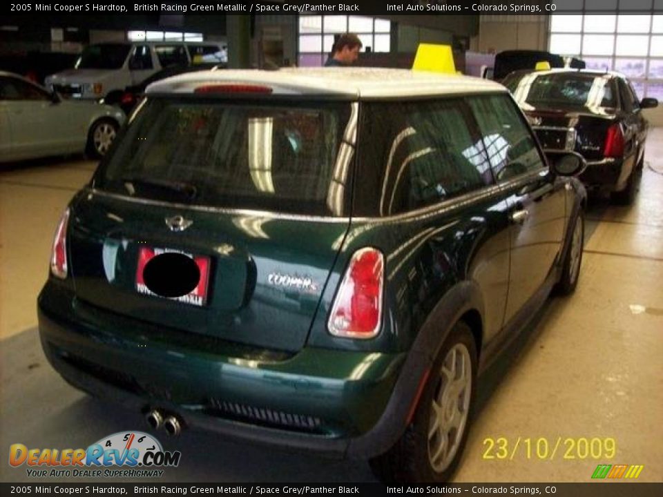 2005 Mini Cooper S Hardtop British Racing Green Metallic / Space Grey/Panther Black Photo #9