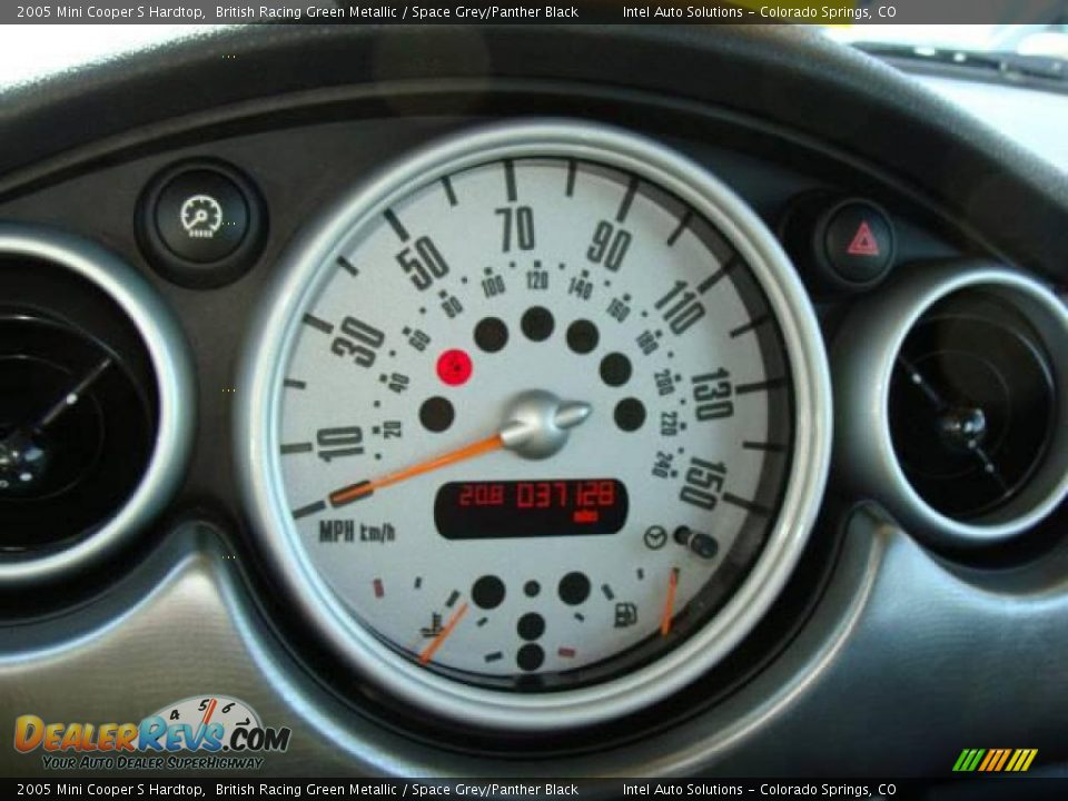 2005 Mini Cooper S Hardtop British Racing Green Metallic / Space Grey/Panther Black Photo #10