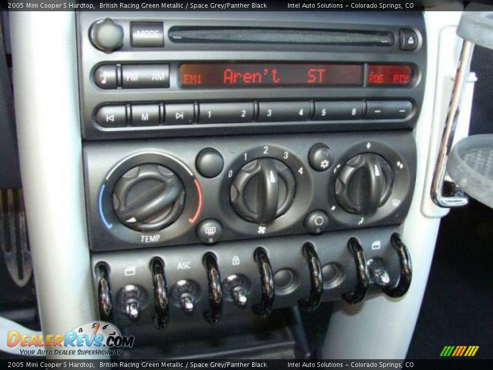 2005 Mini Cooper S Hardtop British Racing Green Metallic / Space Grey/Panther Black Photo #16