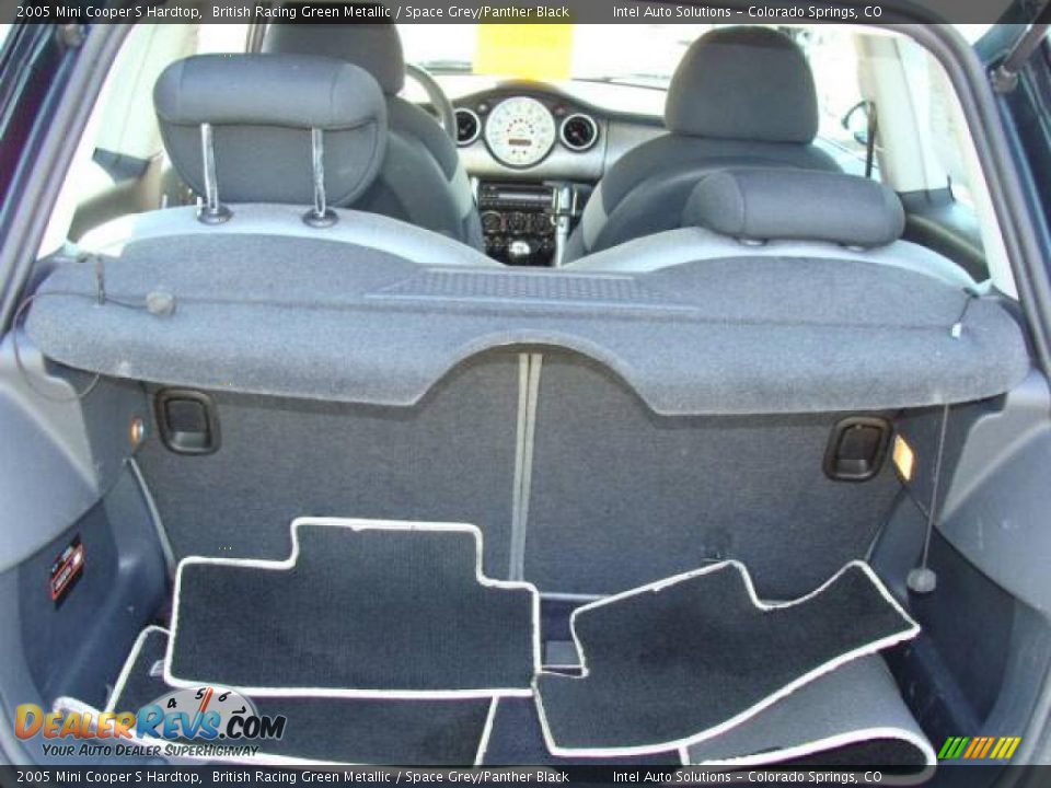 2005 Mini Cooper S Hardtop British Racing Green Metallic / Space Grey/Panther Black Photo #17