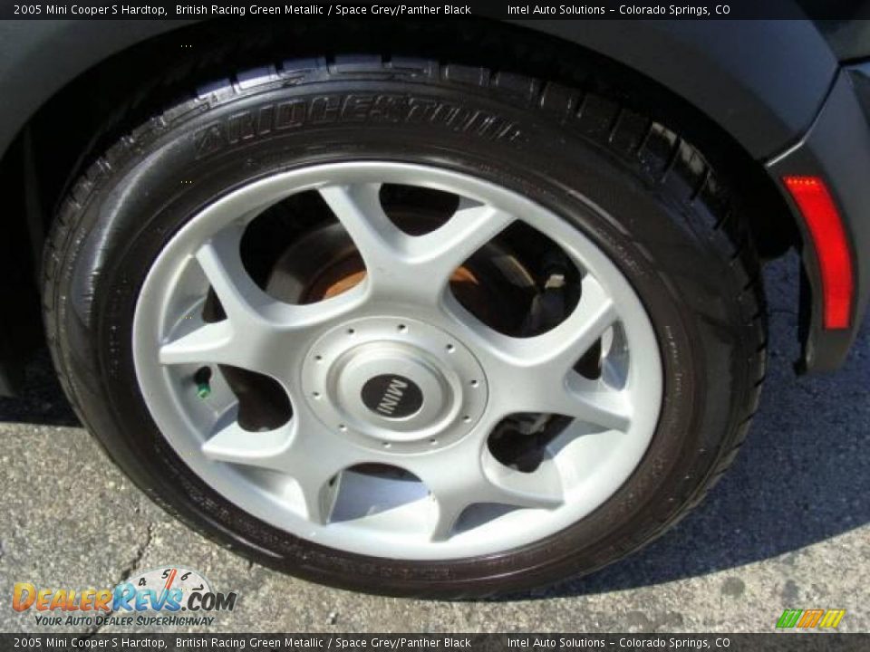 2005 Mini Cooper S Hardtop British Racing Green Metallic / Space Grey/Panther Black Photo #19