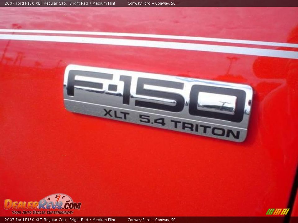 2007 Ford F150 XLT Regular Cab Bright Red / Medium Flint Photo #13