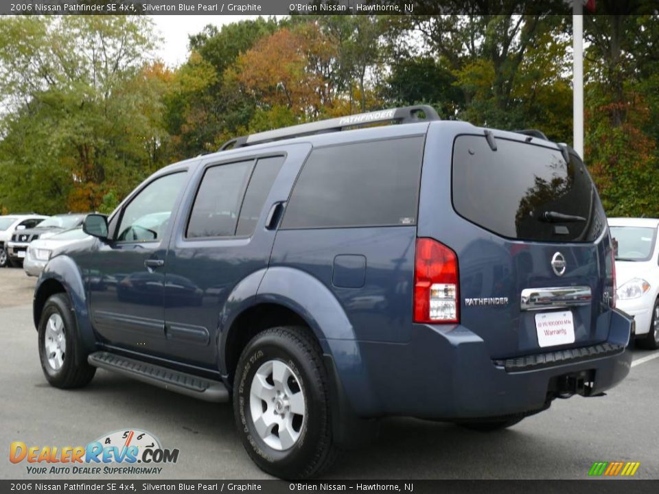 2006 Nissan Pathfinder SE 4x4 Silverton Blue Pearl / Graphite Photo #8
