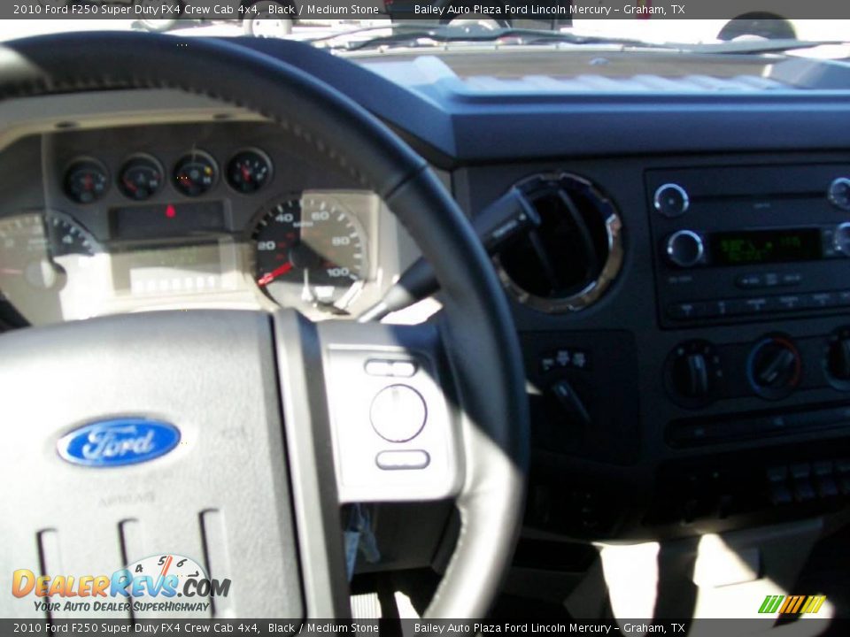 2010 Ford F250 Super Duty FX4 Crew Cab 4x4 Black / Medium Stone Photo #3