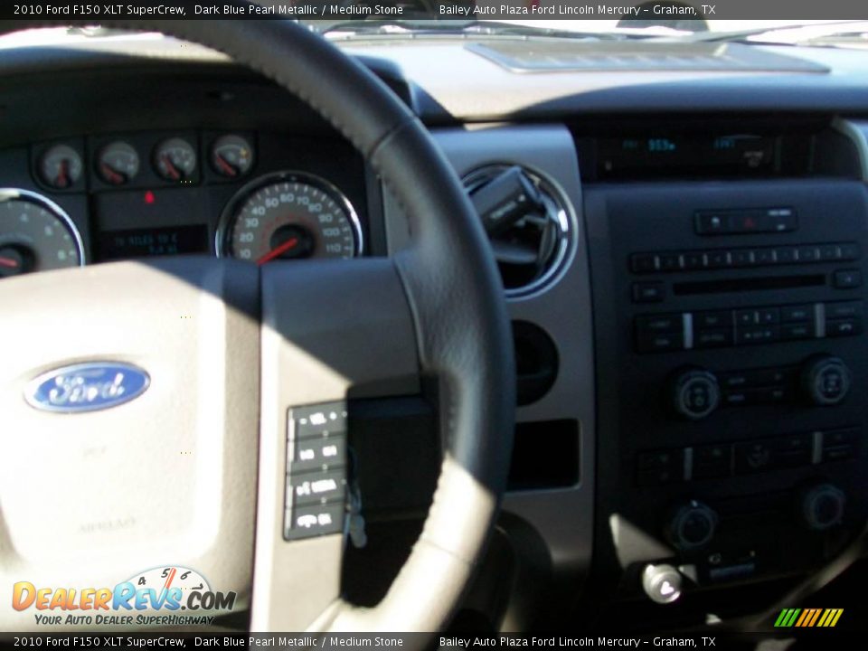 2010 Ford F150 XLT SuperCrew Dark Blue Pearl Metallic / Medium Stone Photo #3