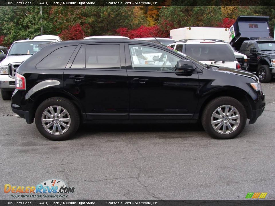 2009 Ford Edge SEL AWD Black / Medium Light Stone Photo #4