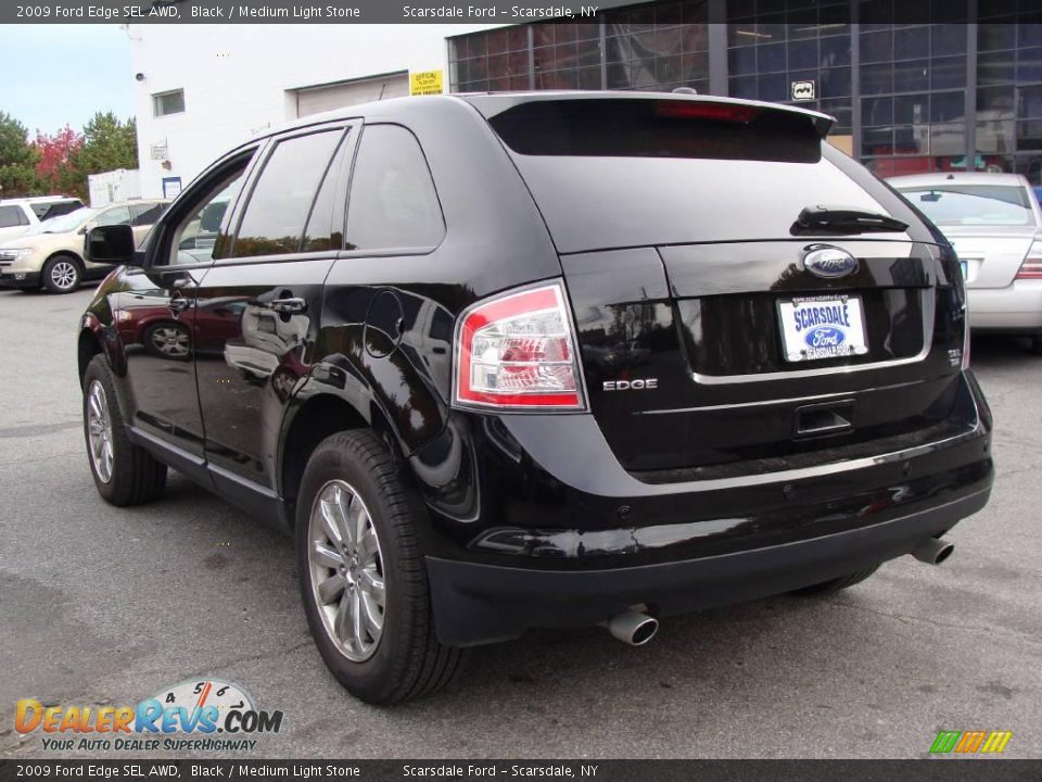 2009 Ford Edge SEL AWD Black / Medium Light Stone Photo #7