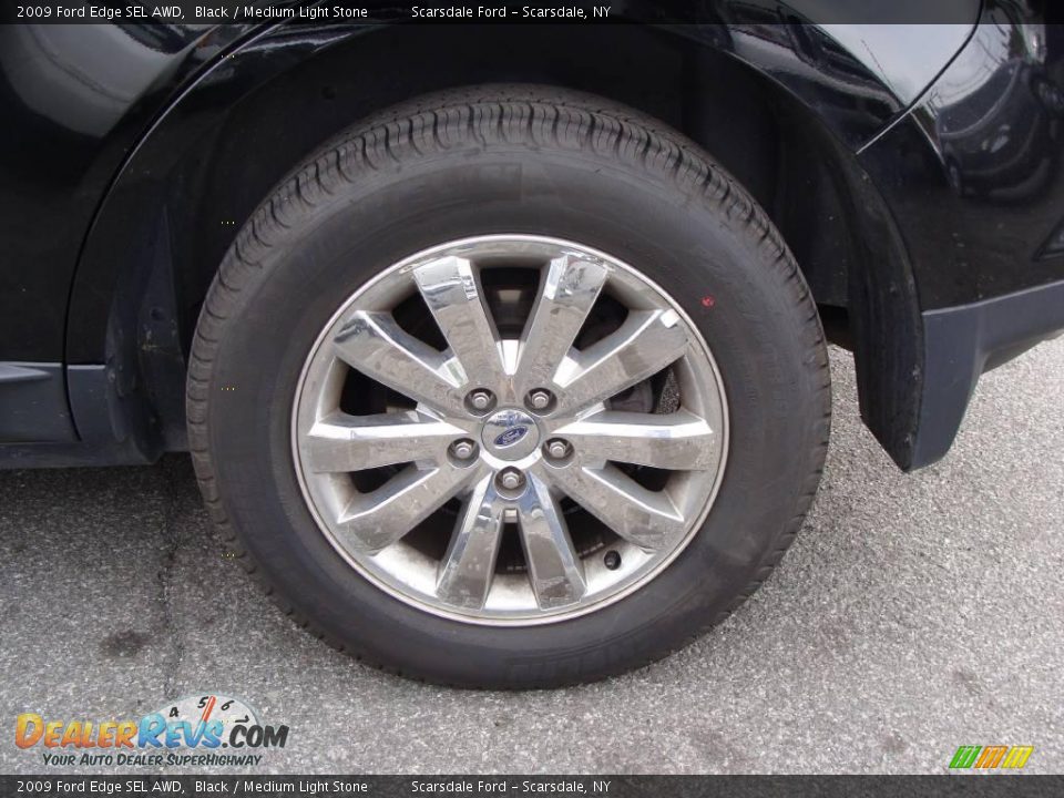 2009 Ford Edge SEL AWD Black / Medium Light Stone Photo #8