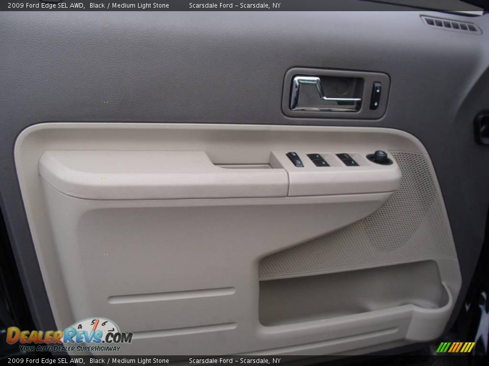 2009 Ford Edge SEL AWD Black / Medium Light Stone Photo #11
