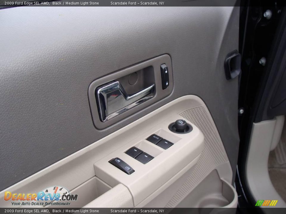 2009 Ford Edge SEL AWD Black / Medium Light Stone Photo #12