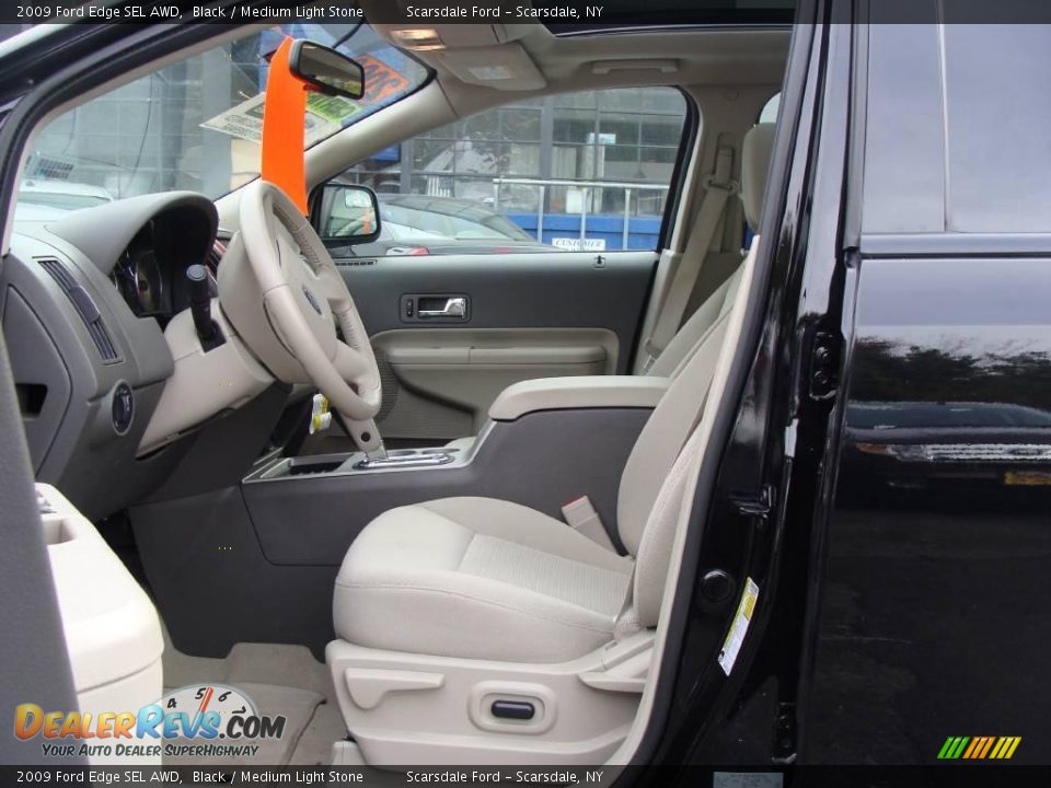 2009 Ford Edge SEL AWD Black / Medium Light Stone Photo #13