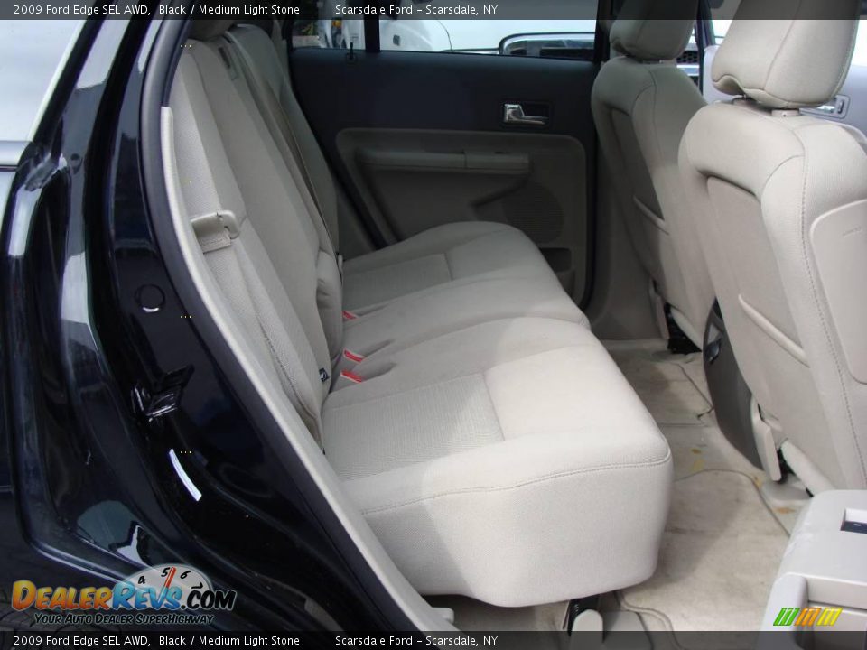 2009 Ford Edge SEL AWD Black / Medium Light Stone Photo #18