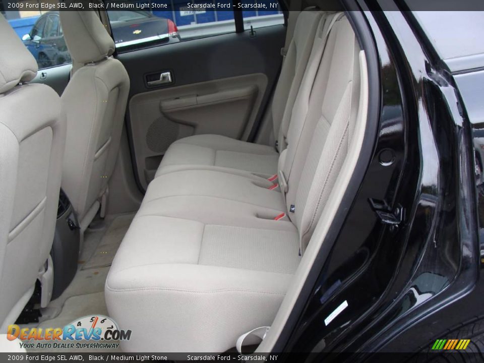 2009 Ford Edge SEL AWD Black / Medium Light Stone Photo #19